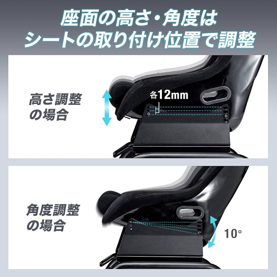 ハンコン取付　レーシングキット SANWA SUPPLY レーシングコックピックセット品 モニタアーム